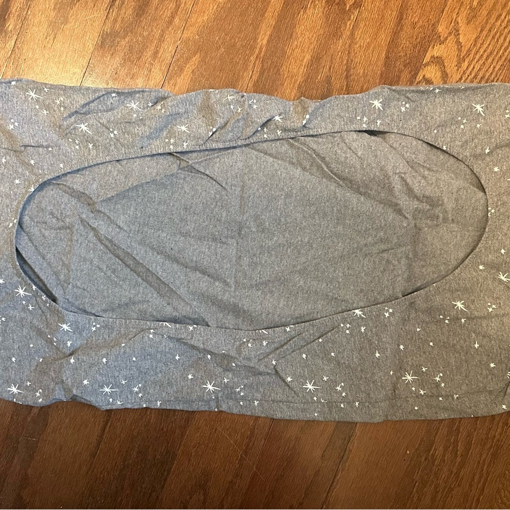 Gray Star-Patterned Fabric